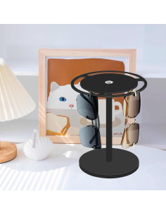 Soporte para Gafas de Sol Bigfety Acrílico Negro 360 2