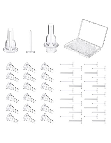 200 Piezas Sujetadores de Pendientes Transparentes Yaomiao