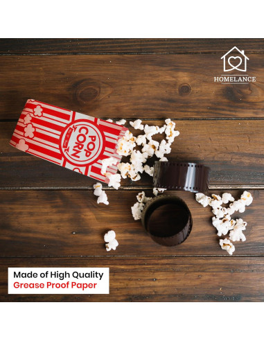 Bolsas de papel para palomitas Homelance 150 unidades 1 oz