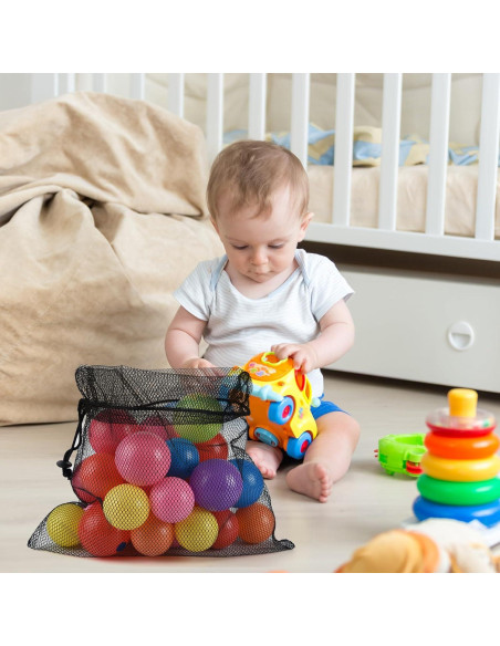 Bolsa de Malla PLULON 15 Pcs 35x40 cm Nylon Negro