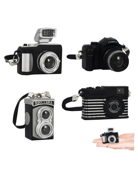 4 Mini Cámaras SLR en Escala 1:4 Bbiamsleep Accesorios