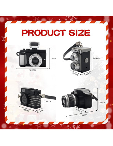 4 Mini Cámaras SLR en Escala 1:4 Bbiamsleep Accesorios