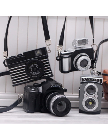 4 Mini Cámaras SLR en Escala 1:4 Bbiamsleep Accesorios