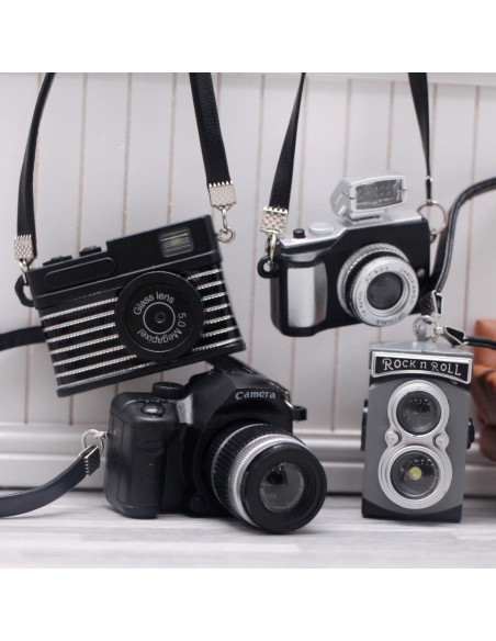 4 Mini Cámaras SLR en Escala 1:4 Bbiamsleep Accesorios