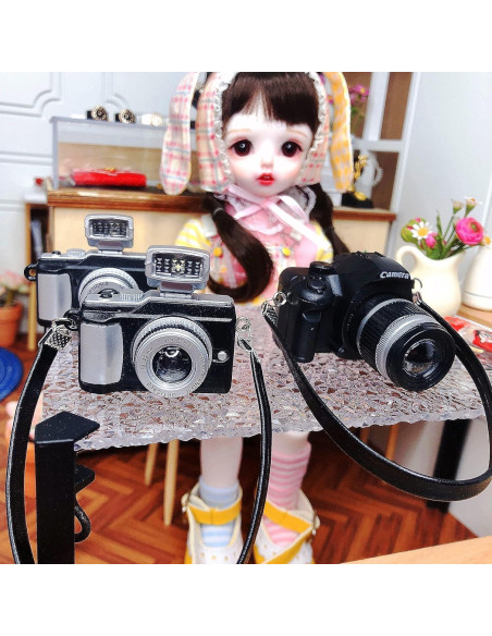 4 Mini Cámaras SLR en Escala 1:4 Bbiamsleep Accesorios