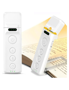 Luz de libro recargable Glocusent A28 con clip - 3 colores