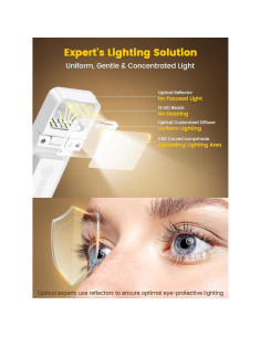 Luz de libro recargable Glocusent A28 con clip - 3 colores 2