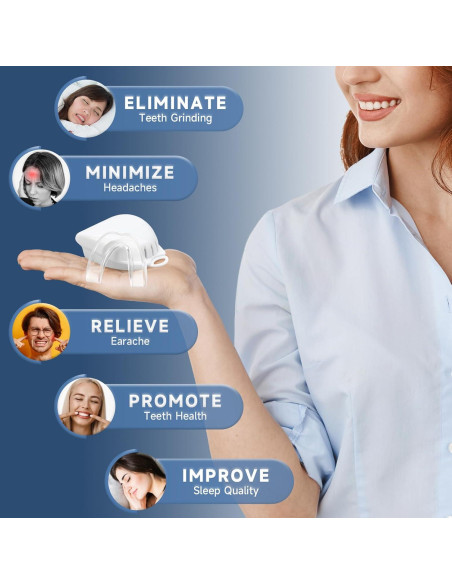 Paquete de 6 Protectores Bucales Mictaning para Bruxismo
