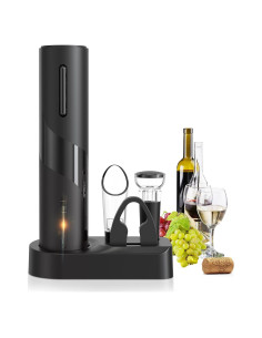 Juego de Abridor de Vino Eléctrico Foibong 4 en 1 Accesorios