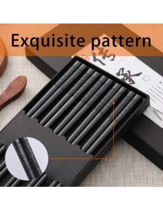 10 Pares de Palillos de Fibra de Vidrio Lusanville 24.1 cm Antideslizantes 2