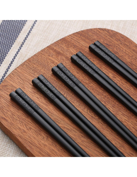 10 Pares de Palillos de Fibra de Vidrio Lusanville 24.1 cm Antideslizantes