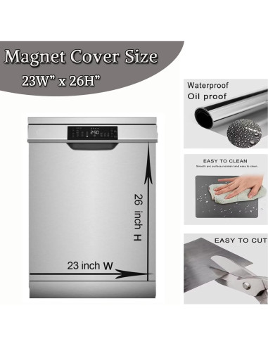 Cubierta Magnética para Lavavajillas Genérica Floral 58x66 cm