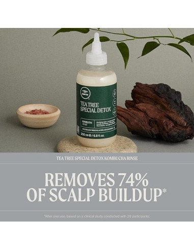 Enjuague Detox de Kombucha Árbol de Té 74 ml - Brillo y Suavidad
