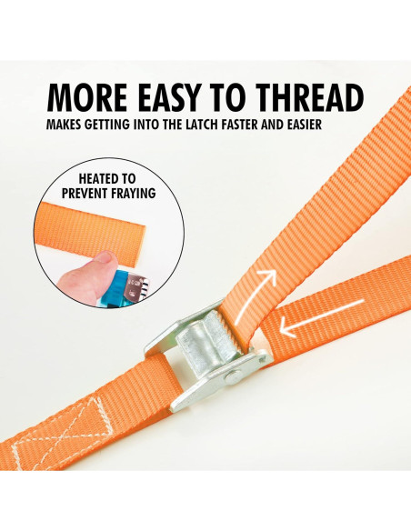 Correas de Amarre Cartman 2pk 3.05m Naranja 272kg