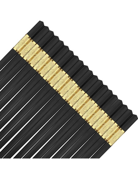 Juego de 10 Pares de Palillos de Fibra de Vidrio Antideslizantes