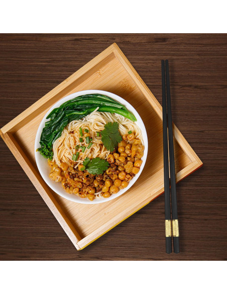 Juego de 10 Pares de Palillos de Fibra de Vidrio Antideslizantes