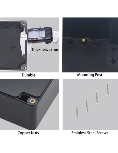 Caja de Conexiones Impermeable IP67 YETLEBOX 100x68x50mm 2Pcs