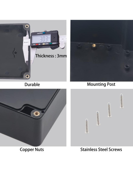 Caja de Conexiones Impermeable IP67 YETLEBOX 100x68x50mm 2Pcs