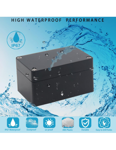 Caja de Conexiones Impermeable IP67 YETLEBOX 100x68x50mm 2Pcs