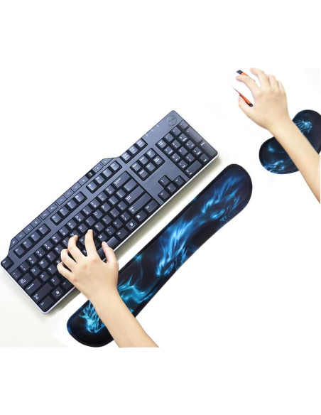 Reposamuñecas ergonómico Newplenty para teclado y mouse Reposamuñecas ergonómico Newplenty para teclado y mouse