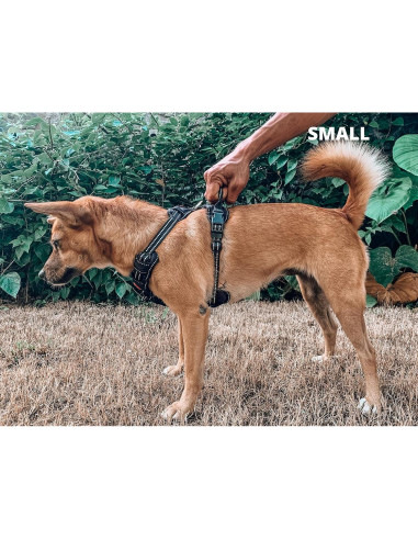 Arnés para Perros Tuff Pupper Pequeño Negro Acolchado Reflectante