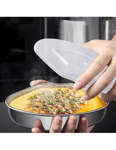 Caja de Vapor Triangular OULIGET 3 Piezas Acero Inoxidable