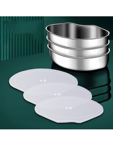 Caja de Vapor Triangular OULIGET 3 Piezas Acero Inoxidable