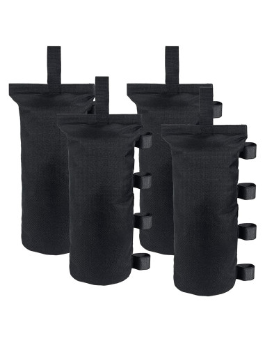 Juego de 4 Bolsas de Peso para Toldo Joramoy 13.61 kg Negro