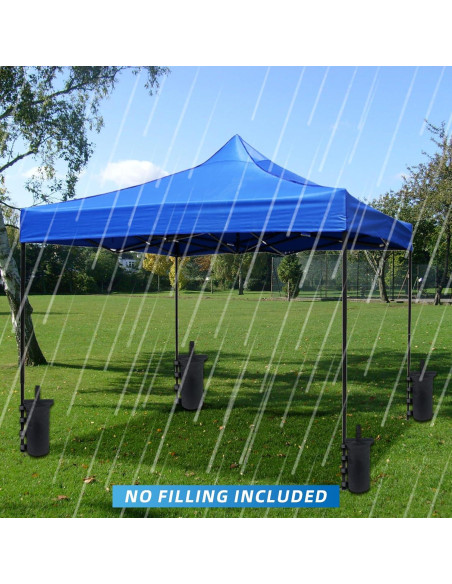 Juego de 4 Bolsas de Peso para Toldo Joramoy 13.61 kg Negro