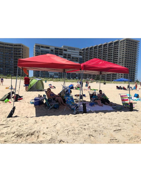 Juego de 4 Bolsas de Peso para Toldo Joramoy 13.61 kg Negro