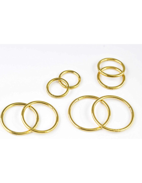 Aros Clicker 18G Acero Quirúrgico HQLA 4 Pares 6-12mm Aros Clicker 18G Acero Quirúrgico HQLA 4 Pares 6-12mm