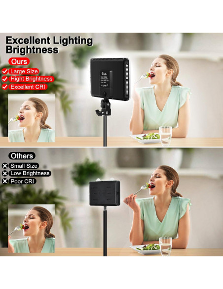 Kit de Luz LED de Video 30 cm SHIRTAL con Soporte y USB Kit de Luz LED de Video 30 cm SHIRTAL con Soporte y USB