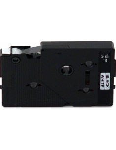 Cinta Brother TC-20 1.19 cm x 7.67 m Negra sobre Blanca 2