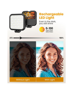 Kit de Vlogging USKEYVISION VLOGK5 con Micrófono Inalámbrico y Trípode 149.86 cm 2