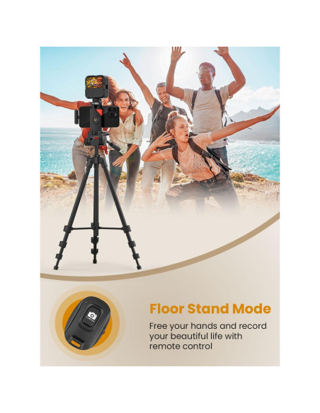 Kit de Vlogging USKEYVISION VLOGK5 con Micrófono Inalámbrico y Trípode 149.86 cm