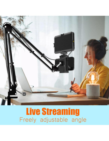 Luz LED para Selfie MLSAC MC-23 con Soporte Ajustable USB