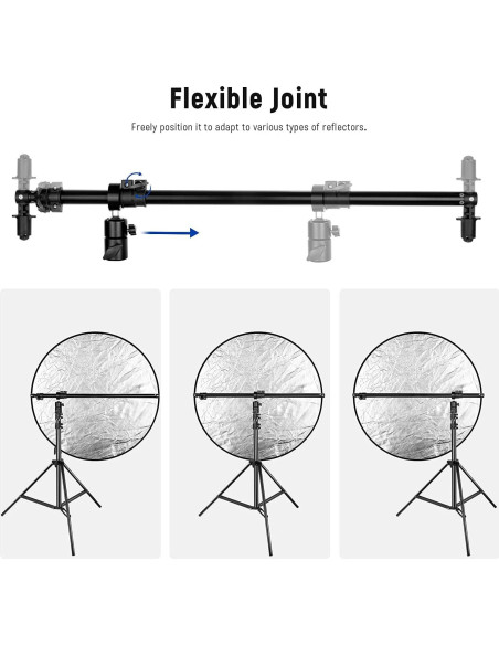 Brazo Soporte de Reflector NEEWER Telescópico 0.71m a 1.2m
