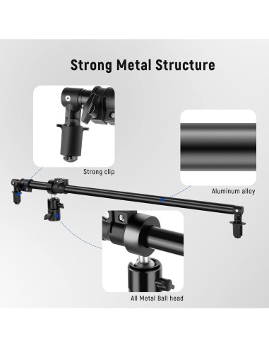 Brazo Soporte de Reflector NEEWER Telescópico 0.71m a 1.2m