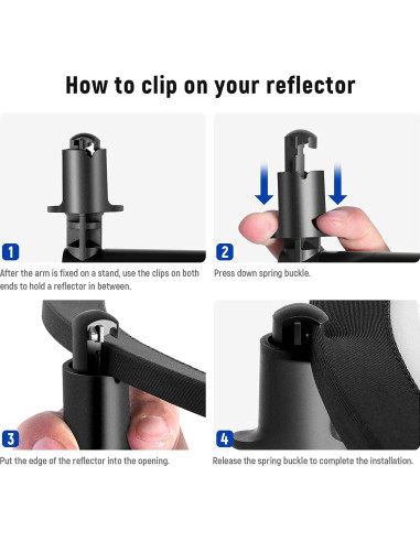 Brazo Soporte de Reflector NEEWER Telescópico 0.71m a 1.2m