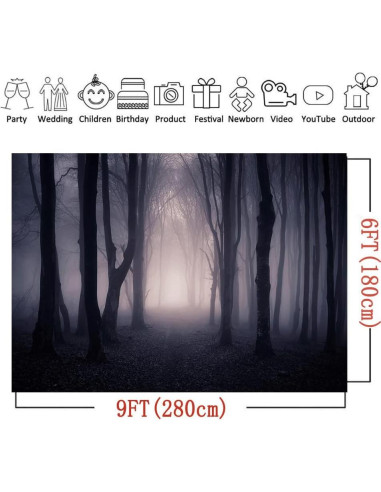 Fondo de Fiesta Halloween 274x183 cm Art Studio Vinilo