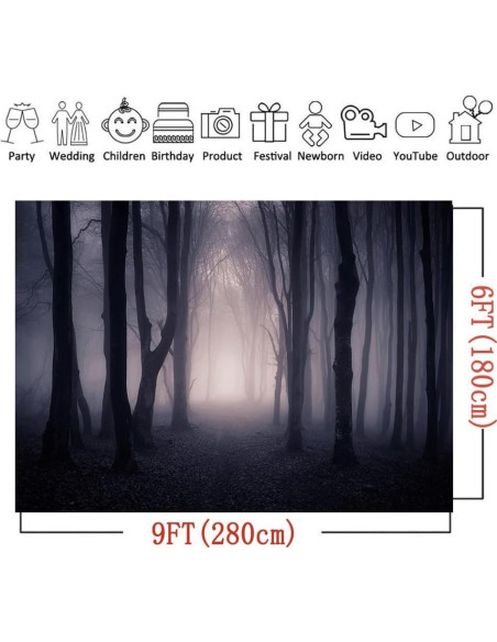 Fondo de Fiesta Halloween 274x183 cm Art Studio Vinilo