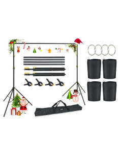 Kit Soporte de Fondo Fotográfico LINCO 10x2.0m Ajustable