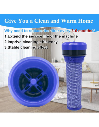 2 Filtros Premotor HEPA ilovelife para Aspiradora Dyson DC28 DC37 DC39 DC53