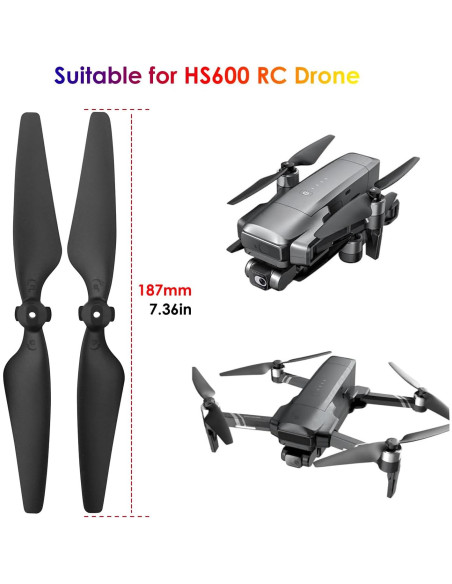 Hélices para Drone HS600 TF35 PRO V11 - 8 Piezas 187mm