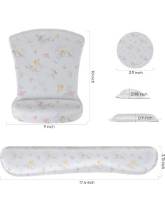 Conjunto Almohadilla Ergonómica AORTDES para Teclado y Ratón 2