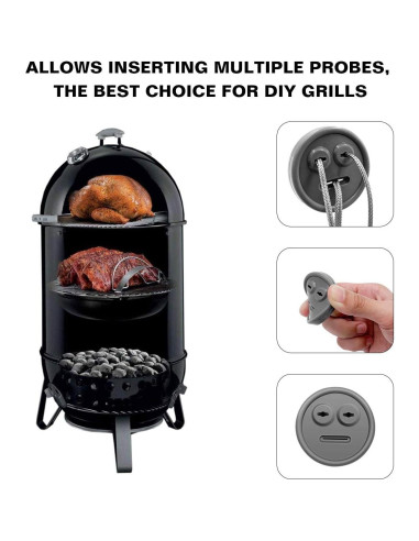 Paquete de 3 Grommets de Sonda YAOAWE para Termómetro de Carne