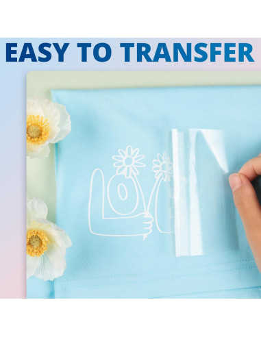 Vinilo de Transferencia de Calor HTVRONT Blanco 30.48cm x 12.19m