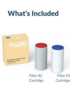 Cartuchos de Reemplazo Weddell Duo para Filtro de Ducha 1+1 2