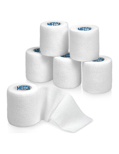 Cinta Cohesiva Autoadherente MEDca - 6 Rollos 5 cm x 4.57 m