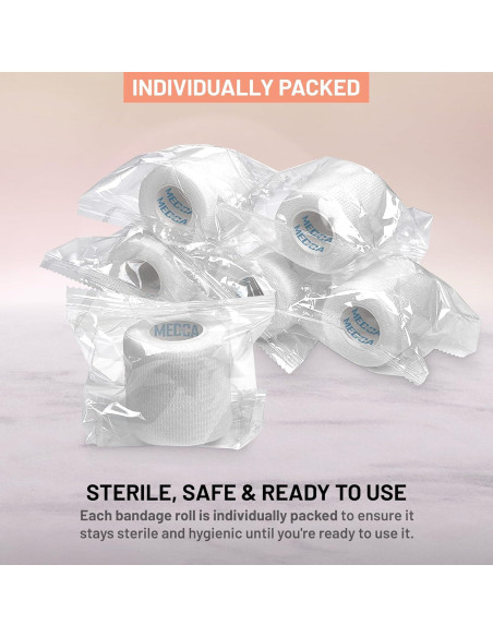 Cinta Cohesiva Autoadherente MEDca - 6 Rollos 5 cm x 4.57 m